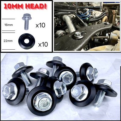 #ad #ad RemTune M6 JDM Beauty Fender Washer Dress Up Hardware Bolts 10mm Honda Acura $19.95