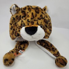 Cartoon Animal Tiger Warm Beanie Hat Earmuff Hoodies Cap with Scarf