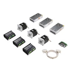 3 Axis Nema34 Stepper Motor 1232 oz.in 5.6A Drivers Power Supply 60V CNC Mill