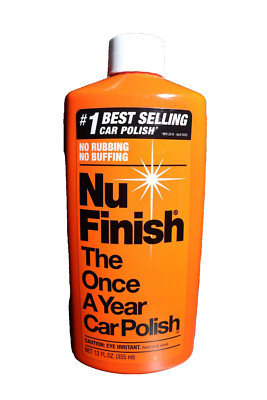 Nu Finish NBPL12 Liquid Car Polish The Once A Year Car 12oz Bottle NEW Ship Fast