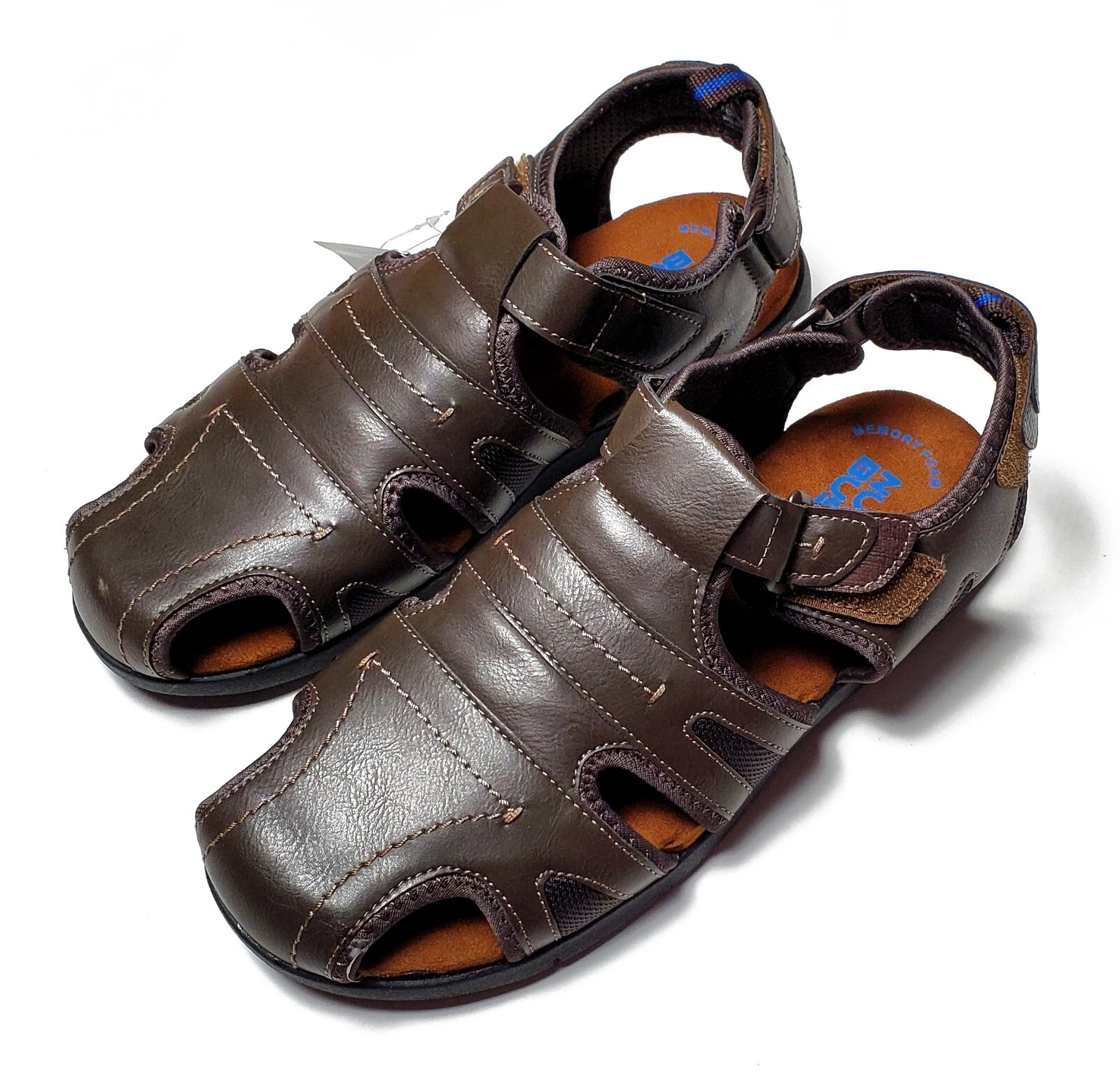 Nunn Bush Men's Rio Grande Closed Toe Fisherman Sandal Brown 84748-200