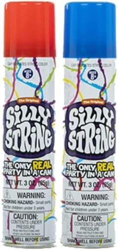 The Original Silly String! String 2 pack, Assorted Colors, 3 oz Large - Picture 3 of 7
