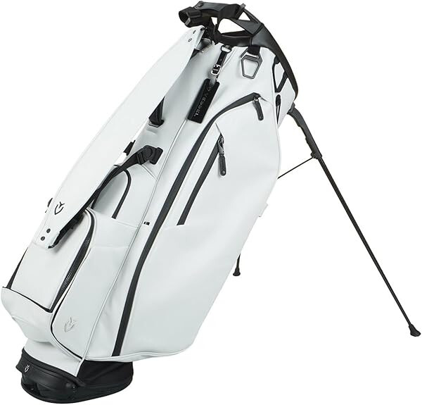 VESSEL Golf Mens Caddy Bag PLAYER 4.0 PRO Single Strap 9.5 x 47 inch 4kg WHITE