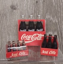 Lot of 3 Refrigerator Magnets Iced Cola 6 pack and 12 pack and Coca-Cola, 1990s