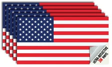5x Reflective USA American Flag 3M decal bumper sticker car truck helmet laptop