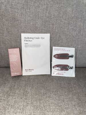 Rare Beauty Hydrating Lotion mini  2 Creaseless Hair Clip Duo 1 Pair Eye Patch