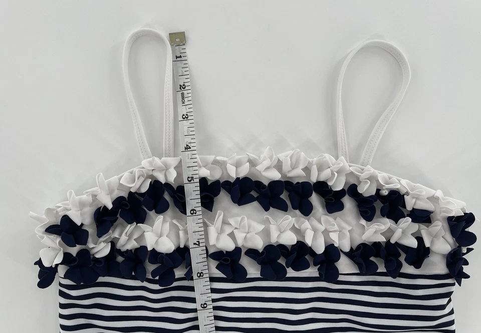 Camiseta Tankini Kate Mack Niña Azul Rayas SOLO Talla 12 Foto 4 de 4