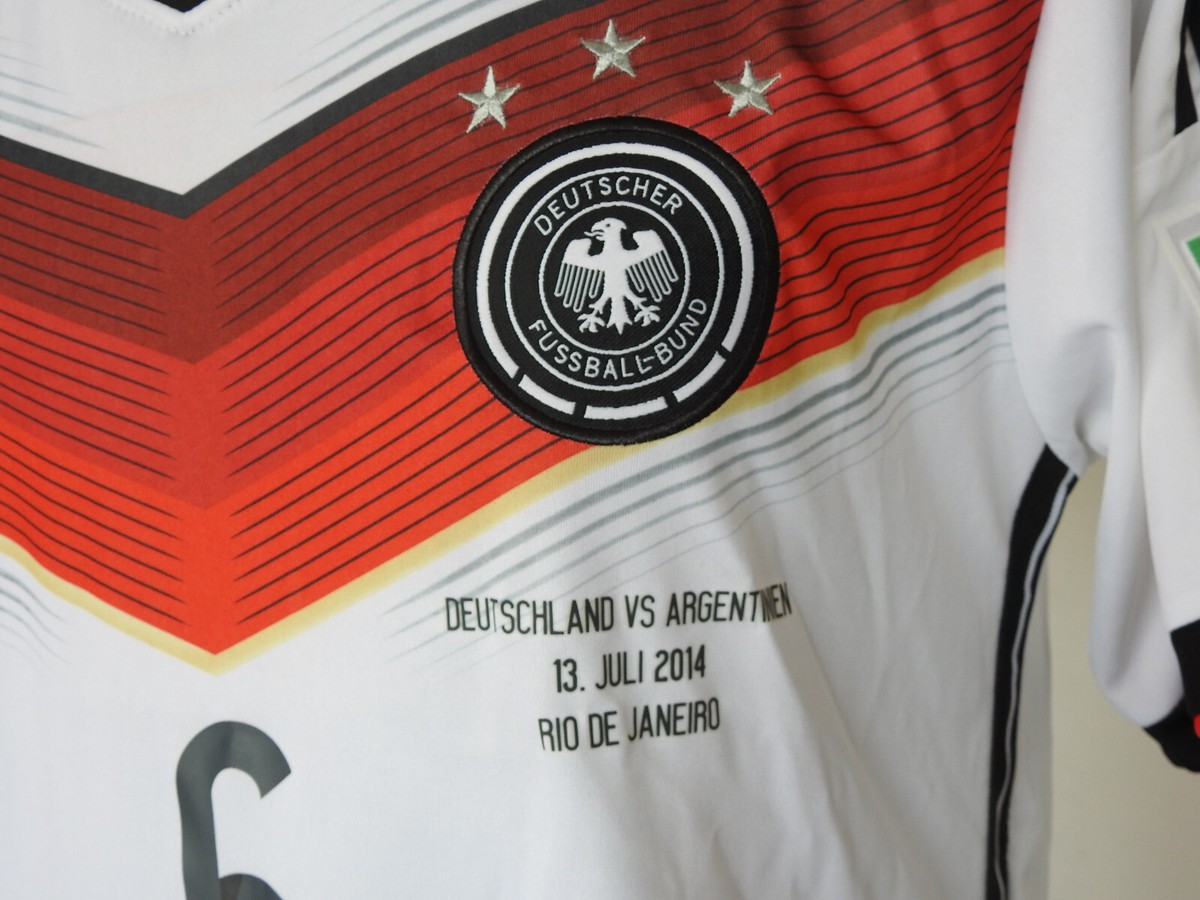 Germany World Cup 2014 Home Jersey #6 Khedira Adidas White