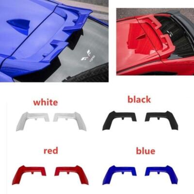 Rear Spoiler Lip Cover For Honda Civic Hatchback 2020-2021 Blue 2PCS
