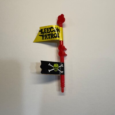 TMNT Sewer Gas Boat Footski Leech Patrol Flag Only Playmates 1989 - Vintage PART
