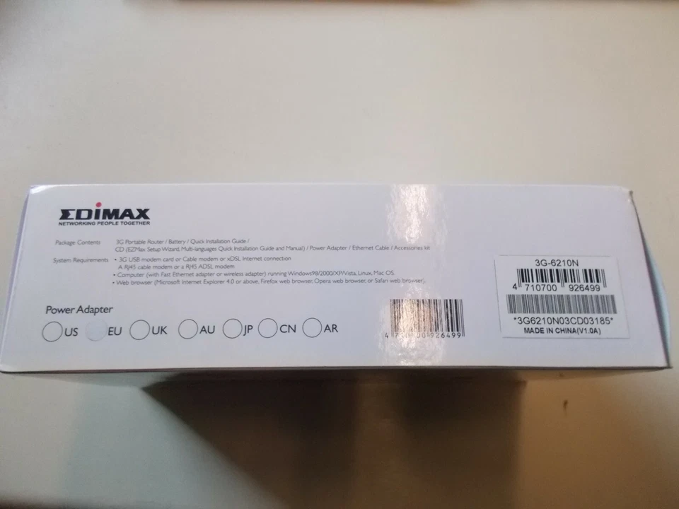 Edimax 3G-6210n WLAN - Router (10/100Base-T(X), neu, OVP, #K- 235-3 - Bild 2 von 3