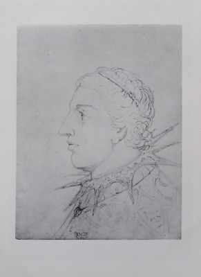 Visionary Head Unidentified - Druck Bild Kunstblatt William Blake print