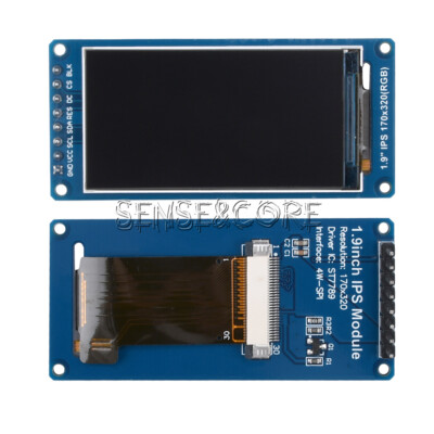 1.9'' IPS Full Angle TFT LCD Display Color Screen Module SPI 70x320 ST7789 DE
