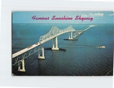 Postcard Famous Sunshine Skyway Bridge Florida USA