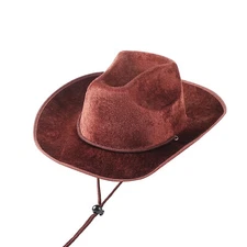 Halloween Western Cowboy Hat Baby Cowgirl Hats Suede Kids Hat for Boys Girls