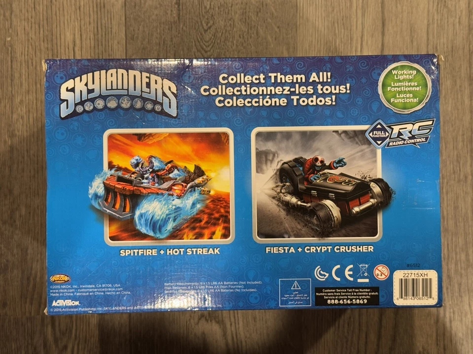 Skylanders Fiesta and Crypt Crusher 10" Radio Control Vehículo RC Coche NUEVO Foto 3 de 4