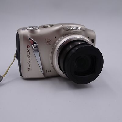 Canon PowerShot SX130 IS Digitalkamera Digicam silber 12.1 MP Zustand gut
