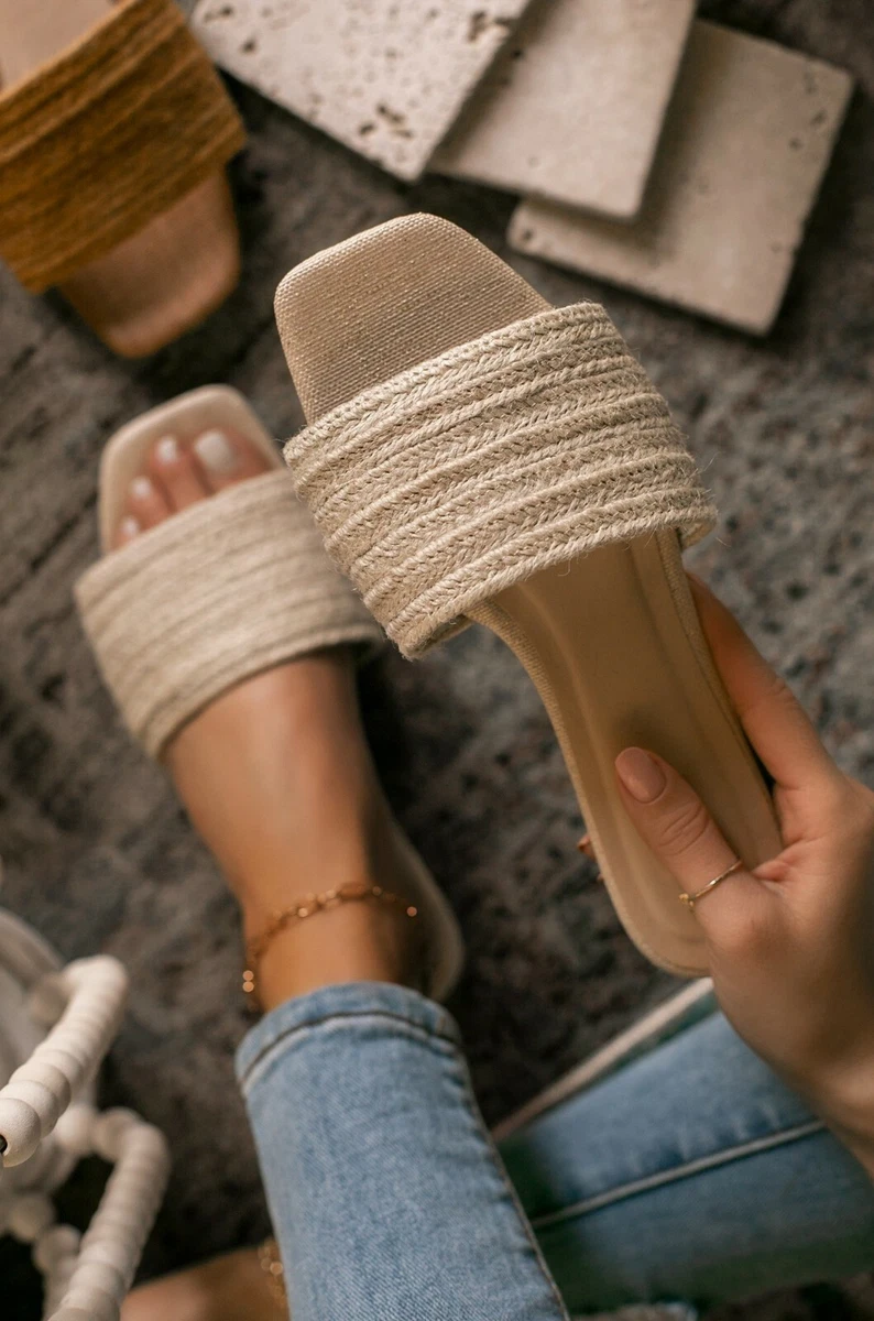Trendy espadrille sale sandal flats