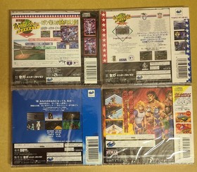 Sega Saturn World Series Baseball I II Airs Adventure Blazing Tornado New sealed