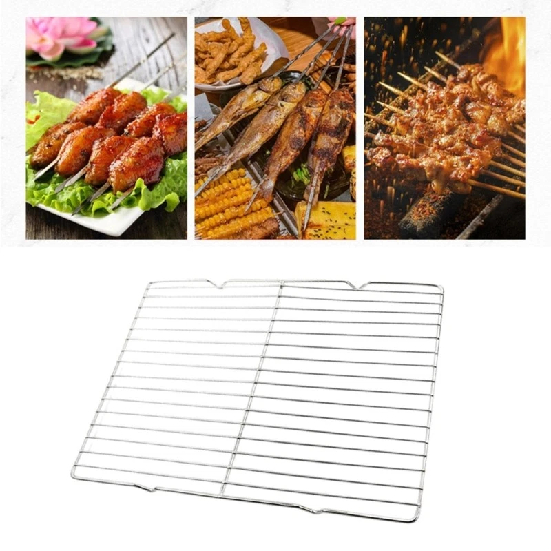 2pcs Stainless Steel Cooking Rack for Cooling Baking Goods and Draining Oils
Opens in a new window o