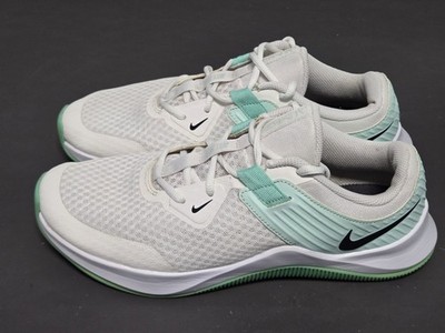 Nike MC Trainer Womens Size 10.5 White Green  Athletic Training Shoes CU3584-101