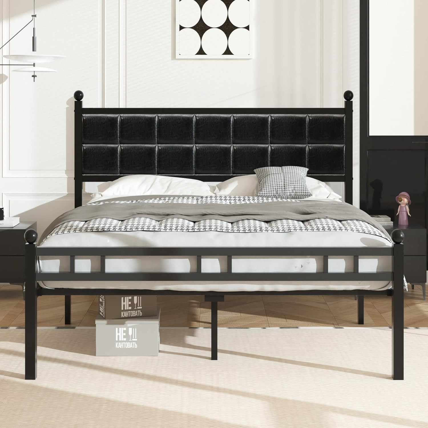 With Upholstered Headboard & Footboard