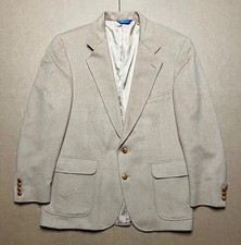 Vintage Pendleton Men s Size 44 Camel Wool Blazer Jacket Sport Coat Made in USA