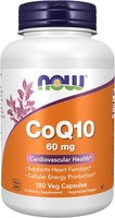 Now Foods, COQ10 60Mg UnterstüTzt Die Herzfunktion 180 Veg. Kapseln Super Preis