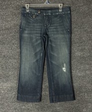 Citizen Of Humanity Women's Jeans Capri Denim Stretch Size 27 (30x23) Ai5441