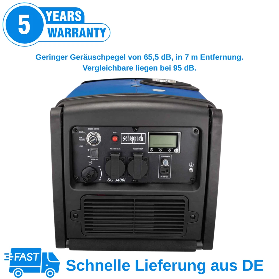 Scheppach SG3400i Benzin-Stromerzeuger (5906217901) - Bild 2 von 4