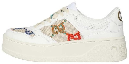 Gucci Ace Interlocking GG Casual Sneakers Men's White 625783 1XG70