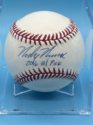 MICKEY MONIAK SIGNED MLB BASEBALL 2016 #1 PICK INSCRIPTION MLB CERTIFIED COA!!
