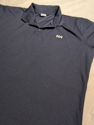 Helly Hansen x Hydro Power Men's Short Sleeve Polo Shirt Size L Navy Blue 