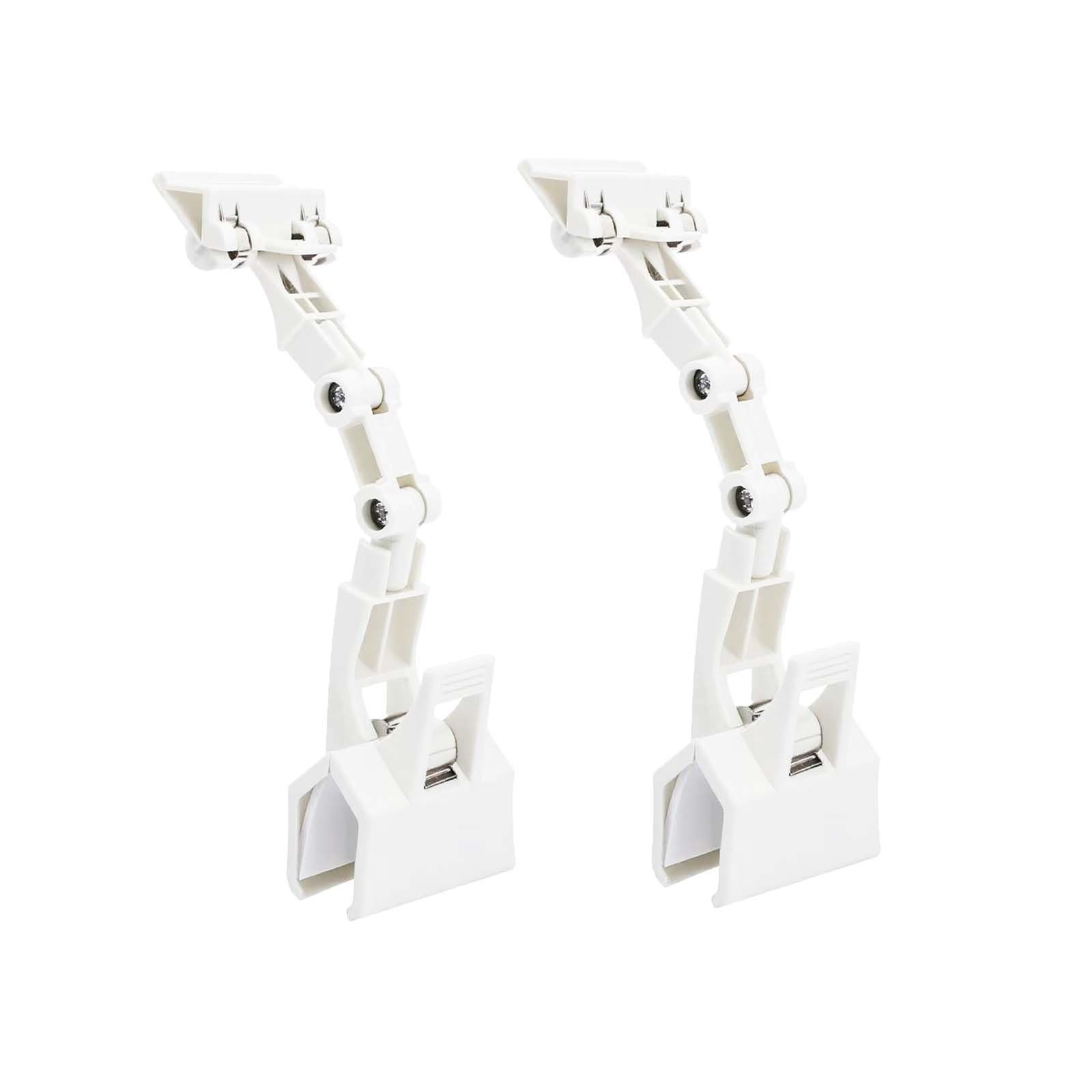 2 Pack Adjustable Document Holder for Typing, Paper Stand Desk - White