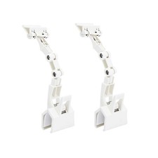 2 Pack Adjustable Document Holder for Typing, Paper Stand Desk - White