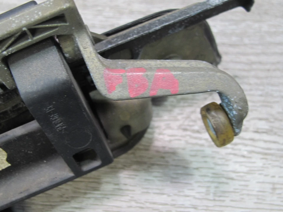 92-95 BMW E34 5-Series conjunto de 2 maçanetas externas traseiras esquerda e direita preto fabricante de equipamento original - Imagem 3 de 4