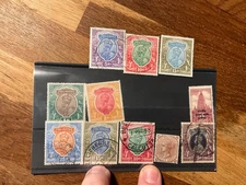 Pakistan King George VI 1947 VFU to 25rs Stamps used z88