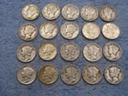 20 SILVER MERCURY DIMES WITH DATES lot 82
