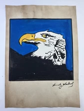 Andy Warhol COA Art Painting Original Drawing Vintage Paper Signed