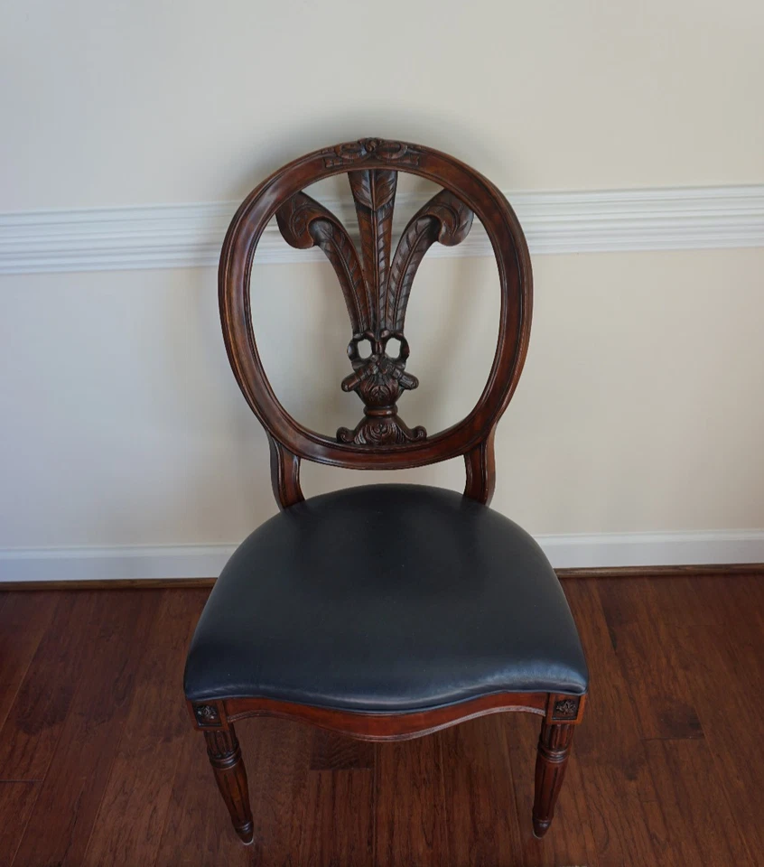 Set of 4 Henredon Plum Back Regency Dining Room Chairs - Image 3 of 4