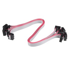 5PCS IDC 10 Pin Connector Flat Ribbon Cable Female Connector L 30cm 2.54mm Pitch