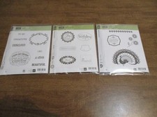 Stampin up Stamp Set Lot See Pictures Perfect Punches, I am World Treasures