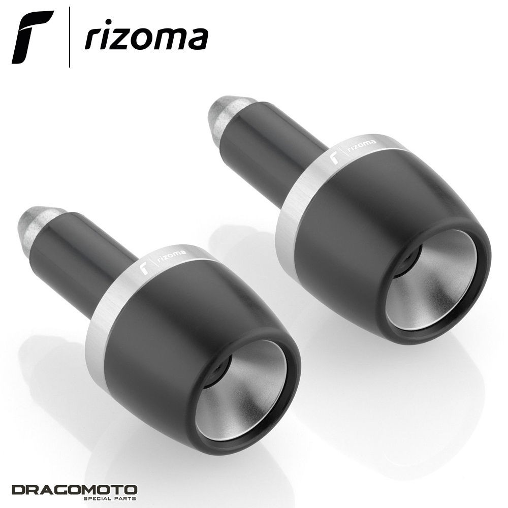 Embout de guidon Rizoma MA532A argent pour Ducati Streetfighter V4 design épuré