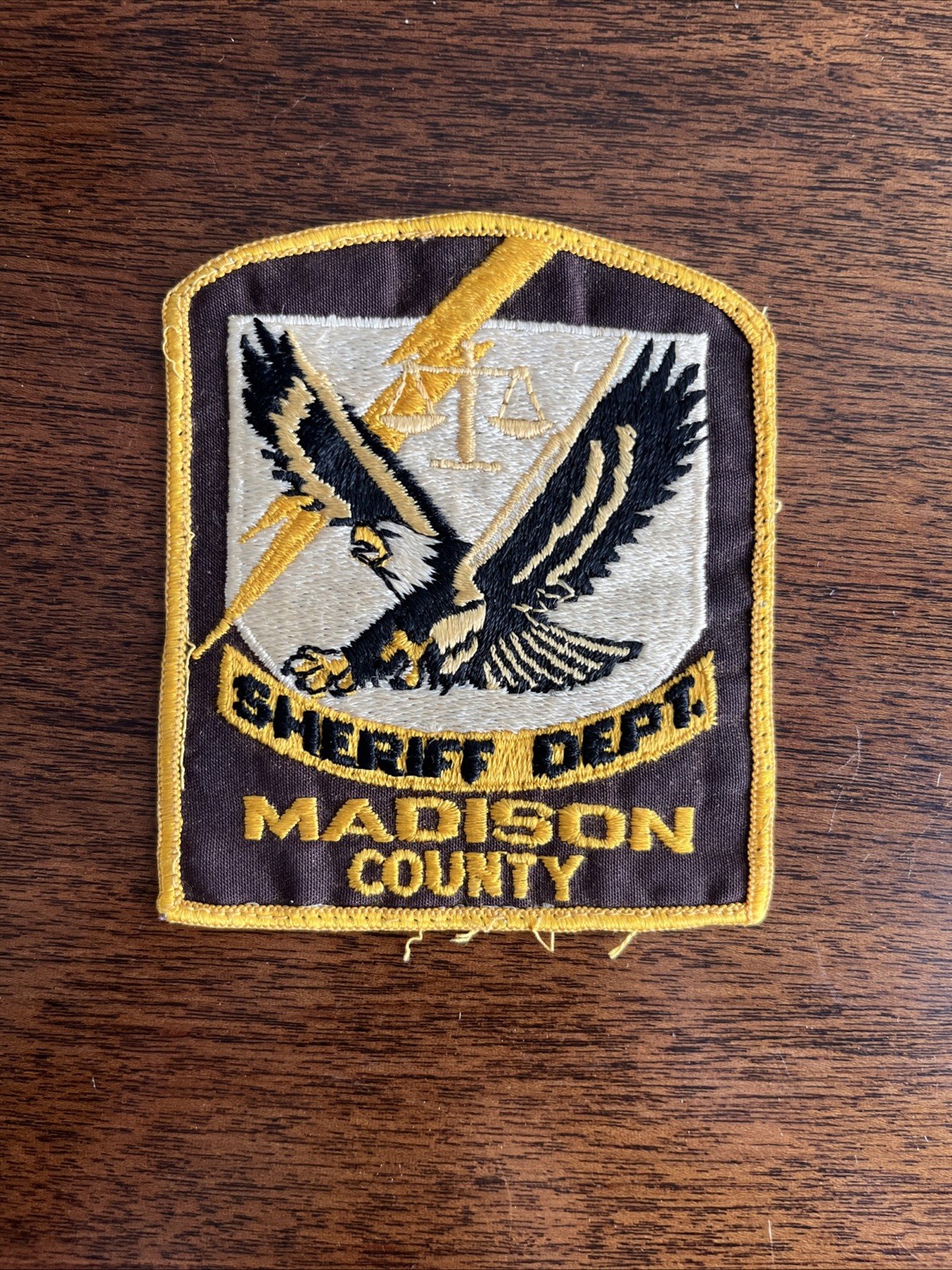 Obsolete Madison County Sheriff’s Department  AL Alabama Vintage Fabric Patch