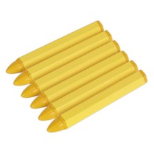 Image of Sealey Tst14 Tyre Marking Crayon - Yellow Pack Of 6