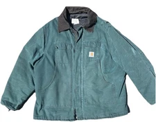 Vintage Carhartt Sandstone Duck Arctic Jacket Men's 2XL USA Y2K