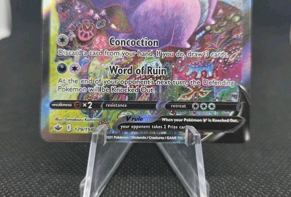 Pokémon TCG Galarian Slowking V 179/198 Alternate Art SWSH Chilling Reign - Image 3 of 4