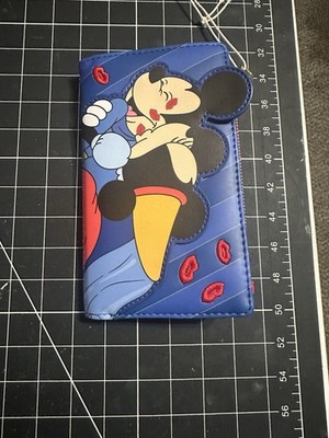BRAND NEW Loungefly Disney Mickey & Minnie Leather Wallet