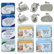 Dental Orthodontic Bucal Tubes Monoblock Roth MBT 022 1st 2nd Molar Bondable