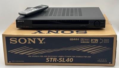 Sony STR SL40 FM Stereo AM Receiver Ampli Tuner 5508209 2003 Schwarz Neu OVP